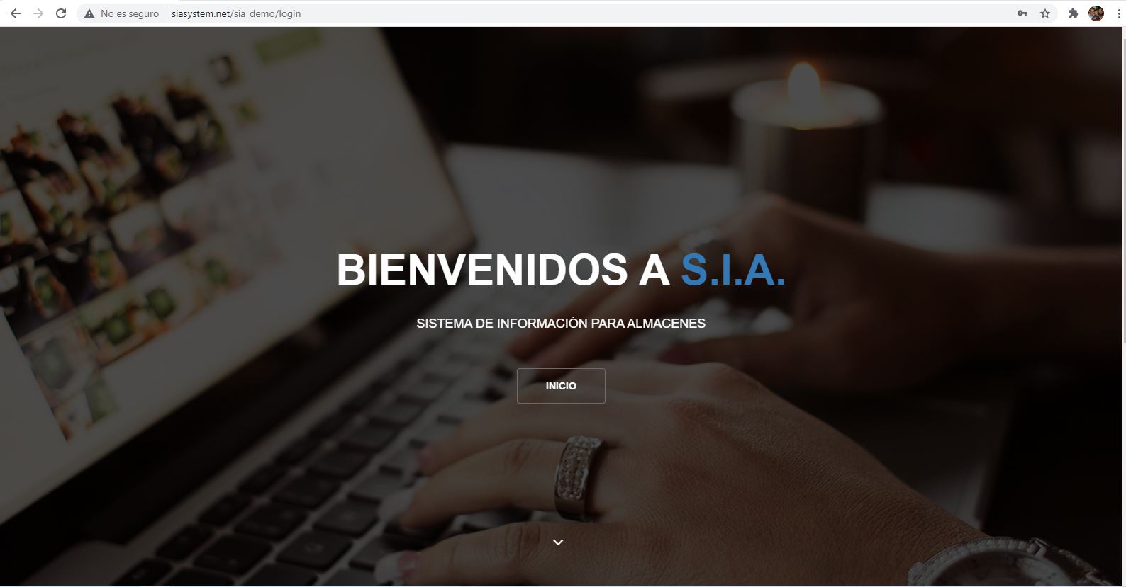 Pantalla de Bienvenida